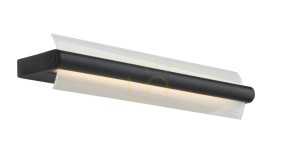 Nástenné svietidlo Lucide WANDA čierne LED IP44 60 cm do kúpeľne