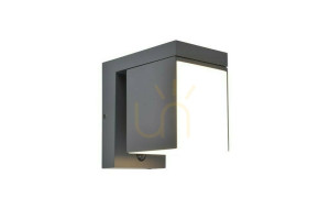 Vonkajšie nástenné svietidlo Lutec PRIMA HYBRID LED 9,5 W šedé 6993801118