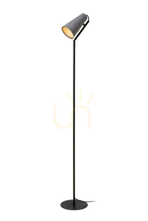 Stojacia lampa Lucide BENSEN sivá plsť kov Japandi 152 cm 05753/81/36