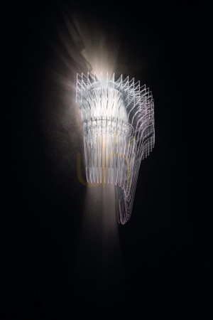 Nástenné svietidlo Slamp Aria Applique Transparent