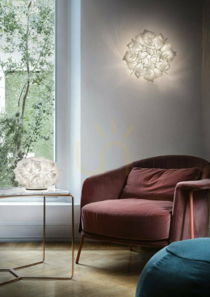 Stropné/stenové svietidlo Slamp Veli Medium Couture.