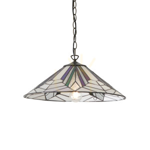 Tiffany závesné svietidlo Interiors Astoria multicolor 63938