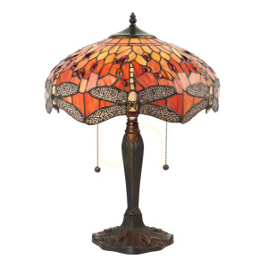 Stolová lampa Dragonfly Tiffany Multicolor 64093 Interiéry.