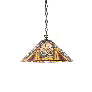 Hector Tiffany Závesné svietidlo Multicolor 64162 Interiéry.