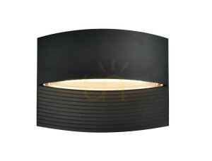 Vonkajšie nástenné svietidlo Lutec LOTUS 5193201012 čierne LED 8,5 W hliník