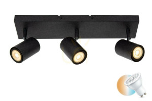 Plafón Lucide AMIGO čierny 3xGU10 LED 40W 53910/03/30