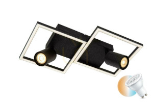 Plafond Lucide ARIANNE čierny LED GU10 53102/24/30