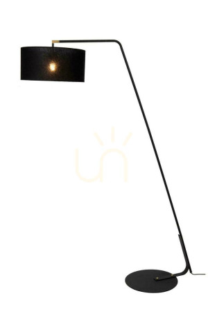 Stojacia lampa Lucide KELSO čierna Japandi E27 180 cm 44719/81/30