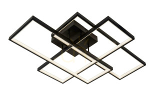 Plafón Lucide LOKERO čierny LED 60 W 78101/60/30