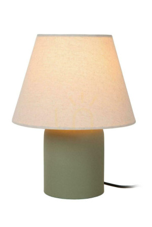 Stolová lampa Lucide MACIA zelená keramika ľan E14 06527/01/33