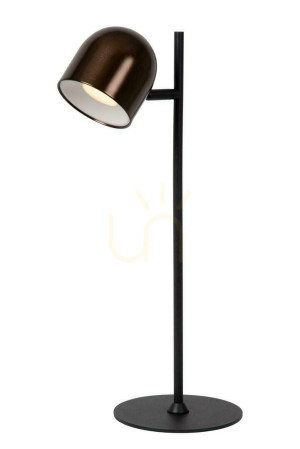 Stolová lampa Lucide SKANSKA LED 3W stmievateľná hnedá čierna IP44 03649/03/96