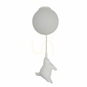 Plafond Balu S Závesný medvedík biely CL0110-S