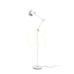 Danny Stojaca lampa biela niklová matná 230 V Led E14 5 W.