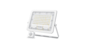 LED reflektor 50W NW SMD IP65 PIR, biely