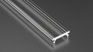 Tienidlo pre LED profil LUMINES SLIM v2 PMMA transparentné 1 m