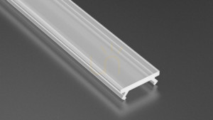 Tienidlo pre LED profil LUMINES SLIM v2 matné 1 m