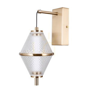 Nástenné svietidlo Italux Fuente LED zlaté WL-34395-1-HBR