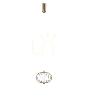 Prívesné LED svetlo Italux Rabel zlaté 5W 3000K 20 cm PND-344221-1-HBR