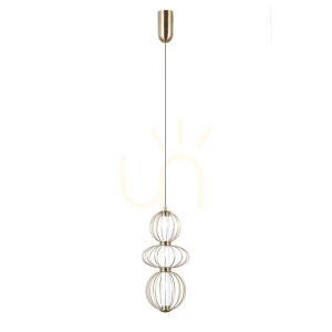 Prívesné LED svietidlo Italux Rabel 3x10W zlaté PND-344221-3V-HBR