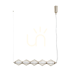Prívesné LED svietidlo Italux Sevil 5x25W zlaté PND-34403-5-HBR