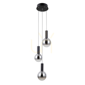 Závesné svietidlo Italux Strela LED 3x15W čierne PND-34378-3S-BK