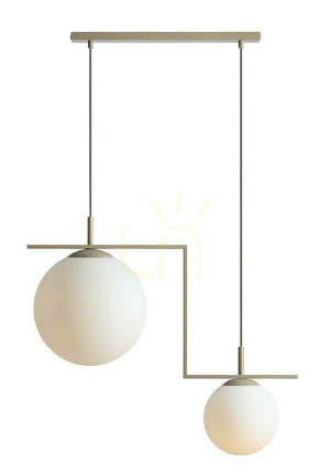Závesná lampa Aldex Zac 2 béžová matná 1038H17_2