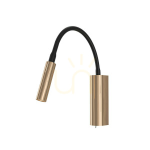 Nástenné svietidlo Nuto Nero Gold by Orlicki Design