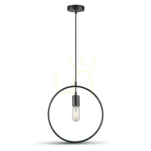 V-TAC Circle Pendant Luminaire Black Mat VT-7322-MB Záruka 5 rokov