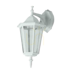 Záhradné nástenné svietidlo V-TAC E27 W Down White Mat VT-750