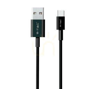 V-TAC USB kábel typu C 1M čierny Pearl Series VT-5302