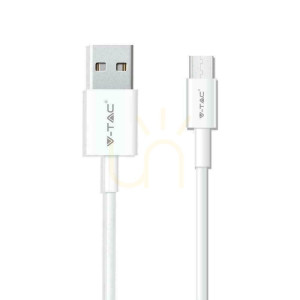 V-TAC USB kábel typu C 1M biely strieborný séria VT-5322