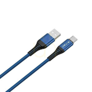 V-TAC USB kábel typu C 1M modrý zlatá séria VT-5352