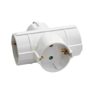 Rozdeľovač 3x 3-cestný 10/16A 250V V-TAC biely VT-1008