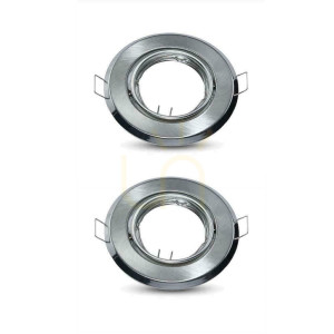 Očko V-TAC GU10 Round Movable Satin (balenie. 2 ks) VT-817-RD-SN