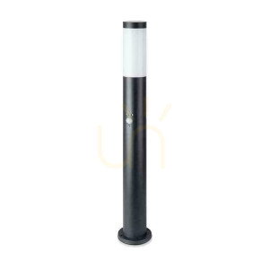 V-TAC 80CM záhradný stĺp čierny E27 Senzor pohybu VT-838-80