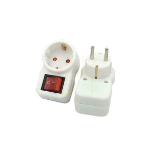 Adaptér so spínačom V-TAC 16A 250V VT-1064
