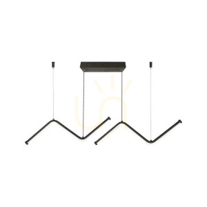V-TAC 12W LED závesné svietidlo čierne 4000K 1280lm