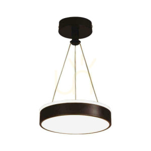 V-TAC 12W LED závesné svietidlo čierne VT-7765 4000K 1280lm