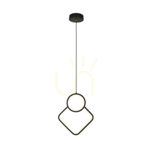 V-TAC 12W LED závesné svietidlo čierne VT-7917 4000K 1300lm