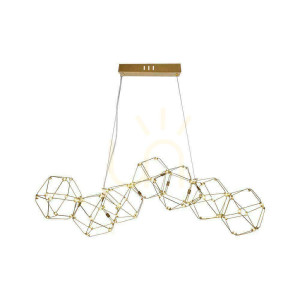 V-TAC 28W LED závesné svietidlo Gold VT-7918 3000K 2700lm