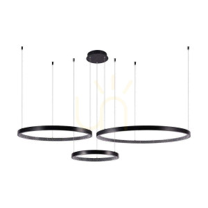 V-TAC 57W LED závesné svietidlo čierne VT-7824 4000K 6840lm