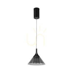V-TAC 9W LED závesné svietidlo čierne VT-7831 4000K 1000lm