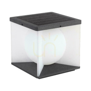 V-TAC solárne záhradné svietidlo 3-5W LED IP65 20x20cm VT-7655 3000K