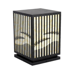 Záhradné svietidlo E27 V-TAC 23x23cm IP65 čierne VT-7657