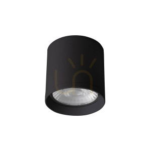 Vonkajší stropný LED plafón Italux Cervia čierny 15W IP54 4000K OPN-2007-4K