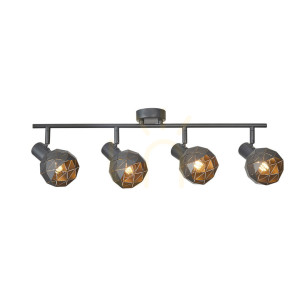 Bodové svietidlo Italux Harley sivé 4x E14 SPL-3480-4-GR-GD