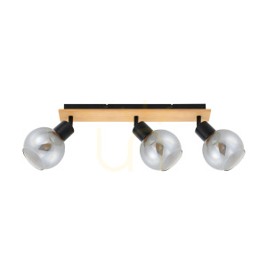 Reflektor Italux Barel čierny 3-bodový E27 SPL-67535-3-BK-WO