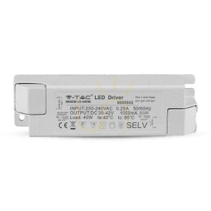Napájací zdroj pre LED panely 40W 1050mA DC:30-42V V-TAC