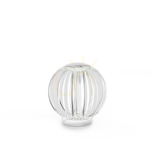 Stolová lampa Ideallux Diamond TL1 343488 priehľadná chróm LED 2W stmievateľná