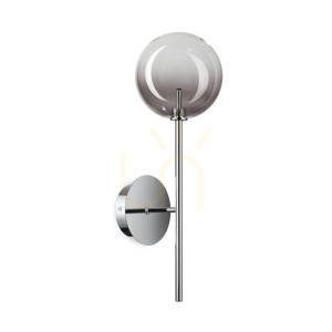 Nástenné svietidlo Ideallux Equinoxe AP1 Fumé Sfumato chróm G4 345338